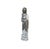 1990s Chinese Weathered Black Gray Patina Stone Standing Monk Luohan Arhat Statue For Sale - Image 5 of 13