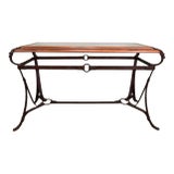 Vintage Adnet Hermes Style Equestrian Console For Sale