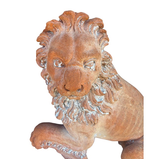 Pair of Italian Terracotta Lions For Sale - Image 11 of 11