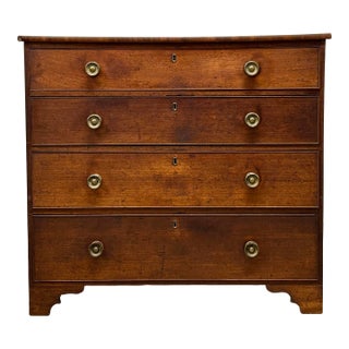 Antique English Oak Chest of Drawers For Sale