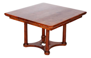 Biedermeier Castle Style Dining Table in Yew Wood, Austria, 1830s