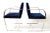 Mies Van Der Rohe for Knoll Stainless Steel Brno Chairs Blue Velvet 1977, Pair For Sale In Miami - Image 6 of 13