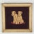 What more can we say than the title? A lovely vintage framed needlepoint of two Charming terriers on a mat. Ok, the frame...