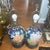 Asian Style 1980s Navy Blue Chinoiserie Lamps - a Pair For Sale - Image 4 of 6