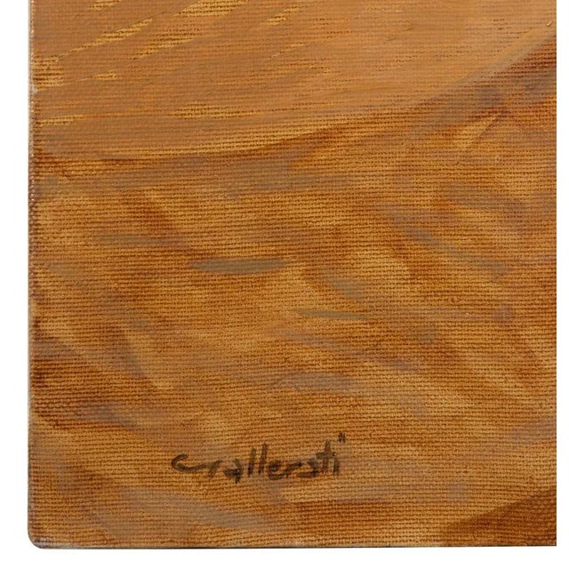 Alberto Gallerati, The Pointing Angel Takes You to the Sea, 1980s, Oil Painting For Sale - Image 6 of 7