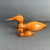 Vintage Hand Carved Wood Loon Duck & Duckling Decoy by Glenn Duncan A nice pair of duck statues, handcrafted by Glenn...