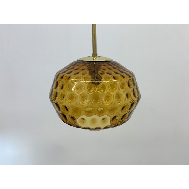1970s Glass Hanging Lamp from Limburg, Germany, 1970s For Sale - Image 5 of 18