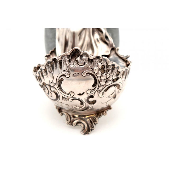 Silver Suspended Holy Water Font with Reliefs For Sale - Image 4 of 8
