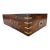 Mid-Century British Colonial Style Brass and Mahogany Dresser Box For Sale