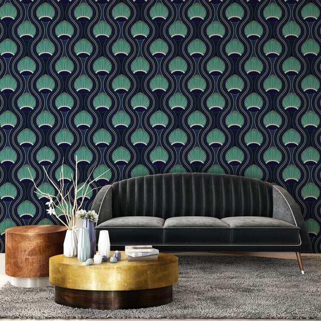 Mitchell Black Home Riviere Marine Prepasted Wallpaper Chairish