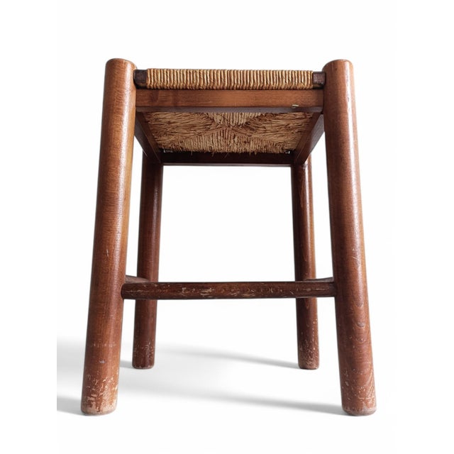 Dordogne Stool in the style Charlotte Perriand for Robert Sentou, France, 1950s For Sale - Image 12 of 13