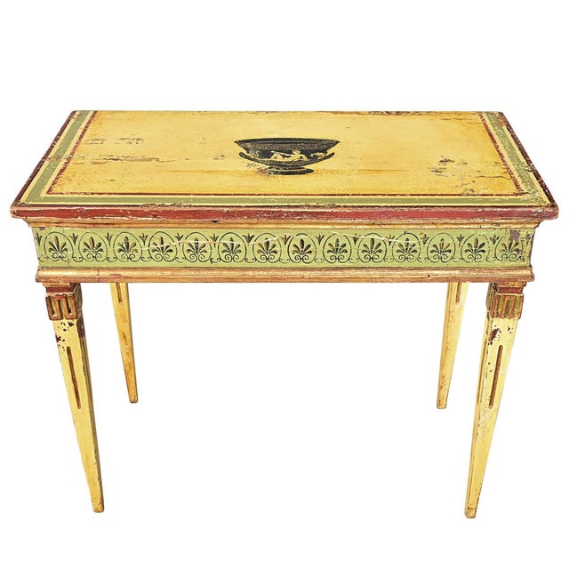 Late 18th Century Italian 18th Century Painted Console Table For Sale - Image 5 of 13