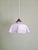 Art Deco Pendant Light in Pleated Mauve Opaline Glass, 1920s For Sale - Image 9 of 13