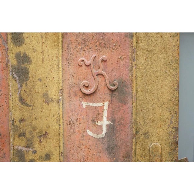 Hungarian Hand Painted Anti Looting Security Door, 1922 For Sale - Image 4 of 11