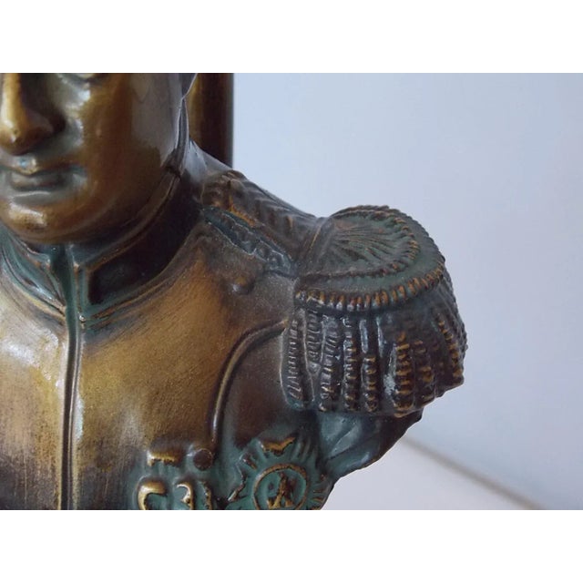 Brass Napoléon Bust Brass Table Lamp For Sale - Image 8 of 10