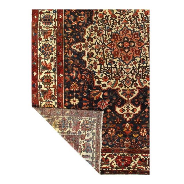 Traditional Persian Semi Antique Bakhtiari Hand-Knotted Rug 10'11'' X15'3'' For Sale - Image 3 of 4