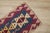 Traditional 1970s Turkish Burgundy Geometric Natural Wool Hand Knotted Kilim Rug For Sale - Image 3 of 13