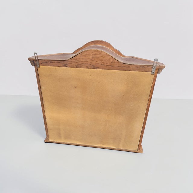 Vintage Dutch Display Cabinet in Walnut, 1950s For Sale - Image 16 of 18
