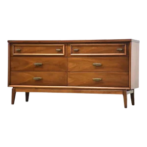 Walnut Mid Century Modern Dresser