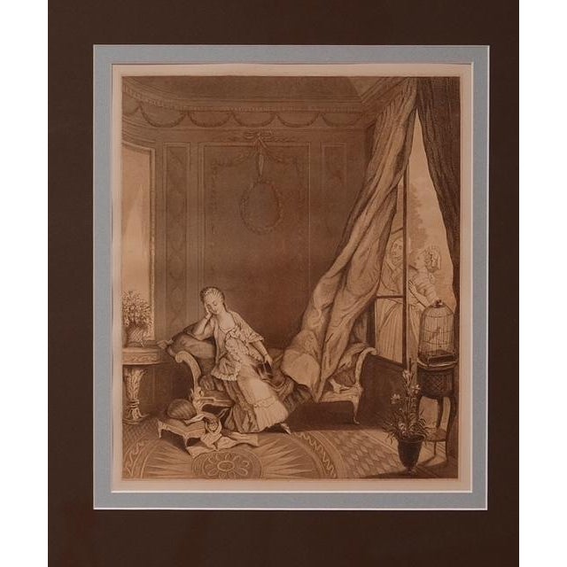 1920s Framed French Vintage Rococo-Style Heliogravure Prints - Set of Four For Sale - Image 9 of 10