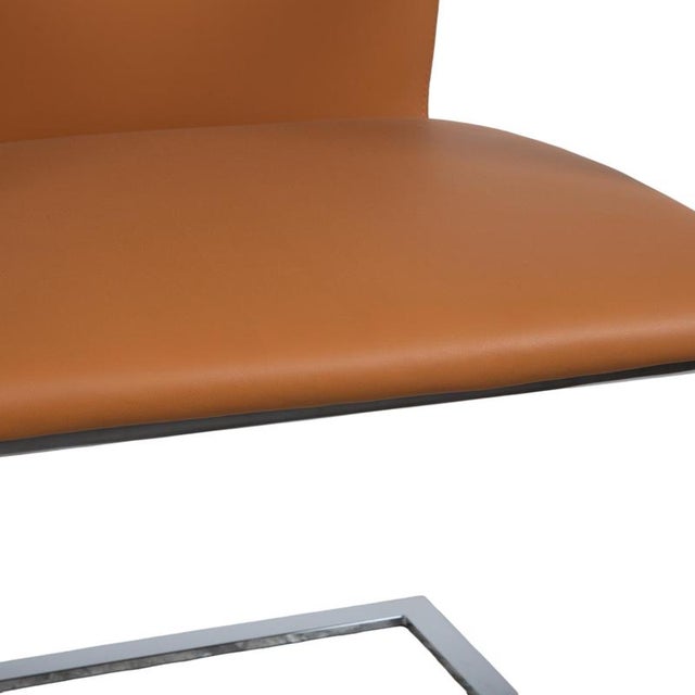 Swing Dining Table and Chairs in Leather and Glass from Tonon, Set of 7 For Sale - Image 10 of 18