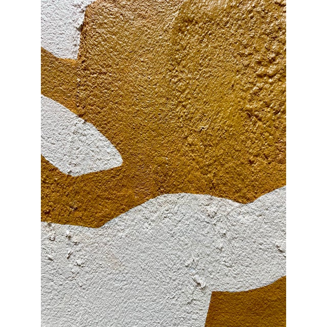 Abstract 2025 "Dente Di Leone" Abstract Botanical Painting on Canvas by Artist r.k. Red For Sale - Image 3 of 4