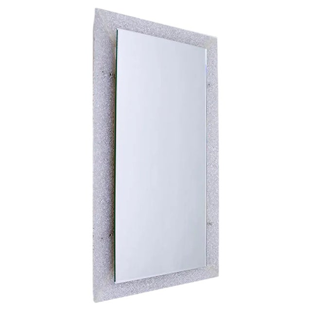 Illuminated Rectangular Acrylic Glass Mirror, 1970s For Sale