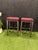 Elevate your kitchen island or home bar with this exceptional pair of authentic Ethan Allen backless bar stools....
