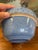 Blue Vintage Blue Stoneware Mixing Bowl With Geometric Band - Marked "Ni-L" For Sale - Image 8 of 9