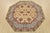 Farmhouse Kazak Rug 6′ X 6′ Beige Wool Tribal Hand-Knotted Oriental Carpet For Sale - Image 3 of 13
