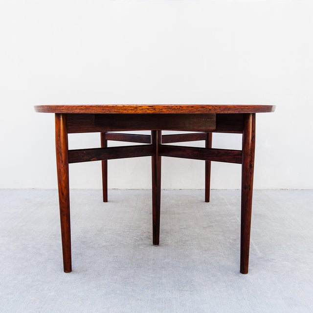Vintage Arne Vodder Danish Modern Rosewood Extension Dining Table, Model 212 For Sale - Image 9 of 16