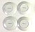 1970s L Godinger-“ New in the Box” Porcelain-Canapé Plates – Set of Four For Sale - Image 4 of 8