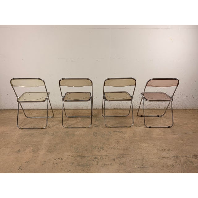 Plia Chairs by Giancarlo Piretti for Anonima Castelli, 1970s, Set of 4 For Sale - Image 4 of 13