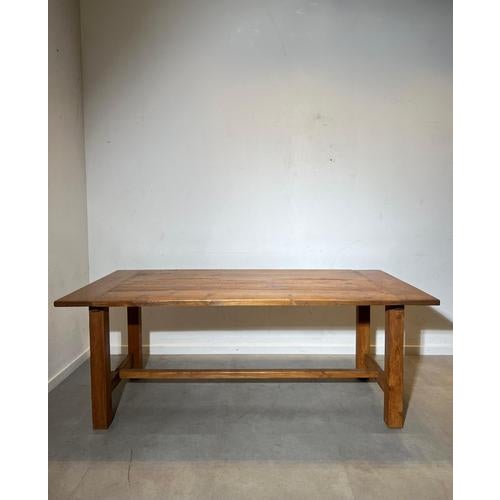 Beautiful large rustic dining table crafted from solid wood, featuring a rich natural patina and authentic character marks...