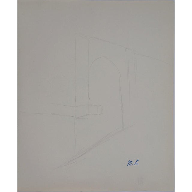 Marie Laurencin, Building Study, Original Drawing For Sale - Image 5 of 5