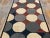 Textile 1960s Multicolor Circles Vintage American Hooked Rug 4'1'' X 8'9'' Handknotted Wool Carpet For Sale - Image 7 of 7