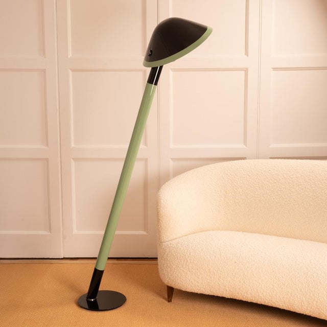 Lacquered Vinyl Floor Lamp, France, 1970 For Sale - Image 4 of 9