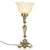 Brass and Molded Glass Table Lamp For Sale - Image 6 of 6