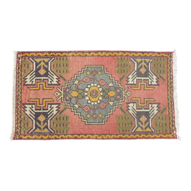 1950s Pale Orange Rug For Sale