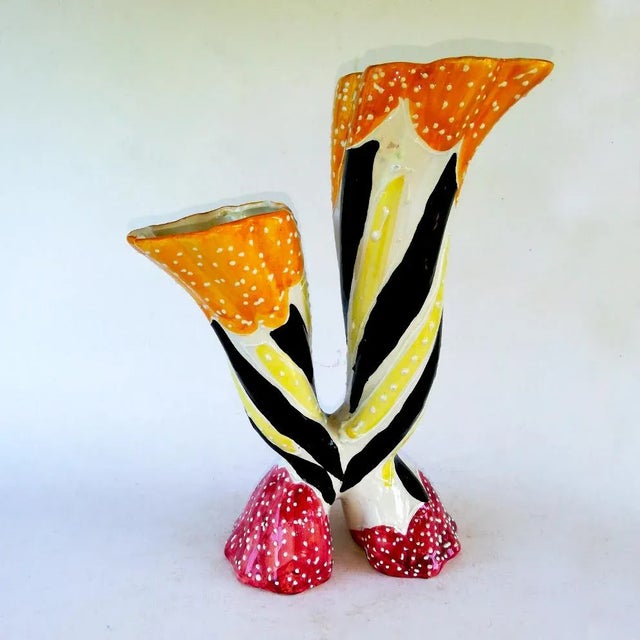 Ceramic Mid-Century Italian Ceramic Vase from Guerrieri, 1965 For Sale - Image 7 of 7