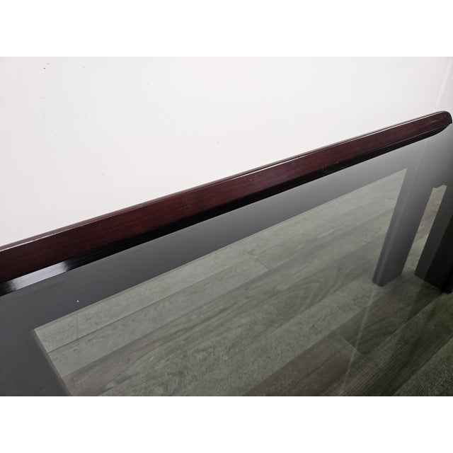 Coffee Table with Smoked Glass attributed to Afra and Tobia Scarpa for Cassina, 1960s For Sale - Image 11 of 18