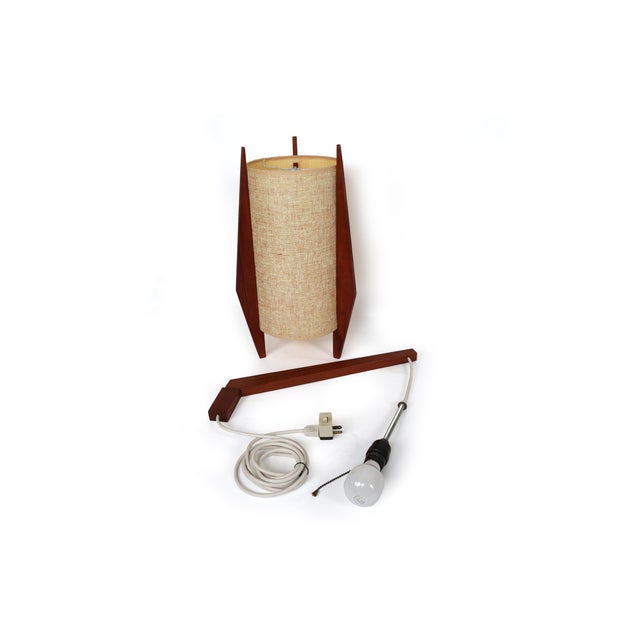 Vintage Mid-Century Modern Scandinavian Teak Hanging Lamp For Sale - Image 14 of 15