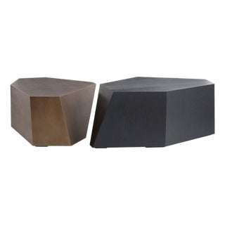 Contemporary/Organic Modern Coffee Tables Set of 2 For Sale