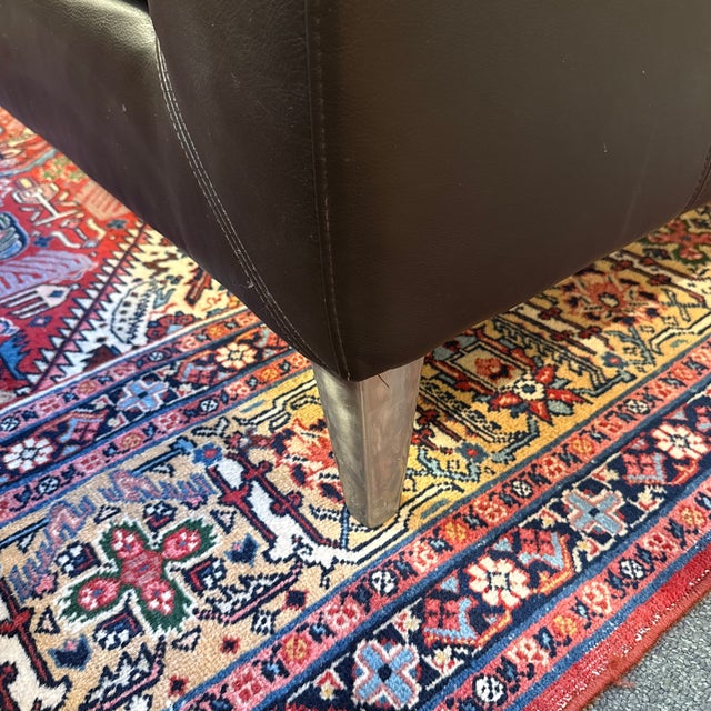 Stockholm Leather Sofa, Black For Sale - Image 12 of 12