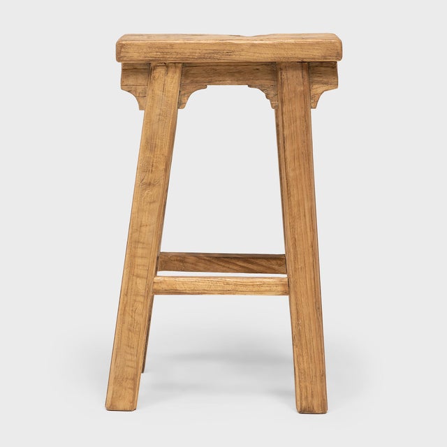 This provincial stool is artisan-crafted in the style of traditional Chinese courtyard stools typically used throughout a...