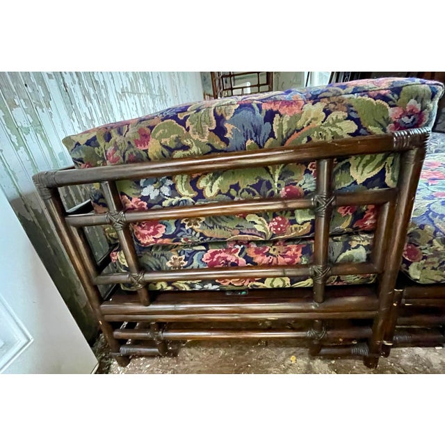 Mid 20th Century Mid 20th Century Ficks Reed Bamboo Rattan Modular Sectional Corner Chairs Chaise Couch Footstool For Sale - Image 5 of 12