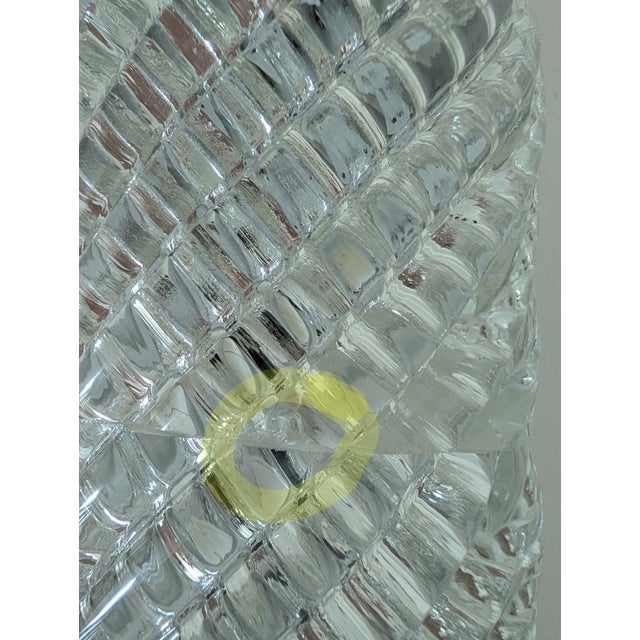Set of 2 Clear Murano Glass Wall Sconces in the Style of Barovier & Toso, 1950s For Sale - Image 12 of 12