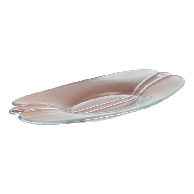 Vintage Danish Glass Bowl from Holmegaard, 1970s For Sale