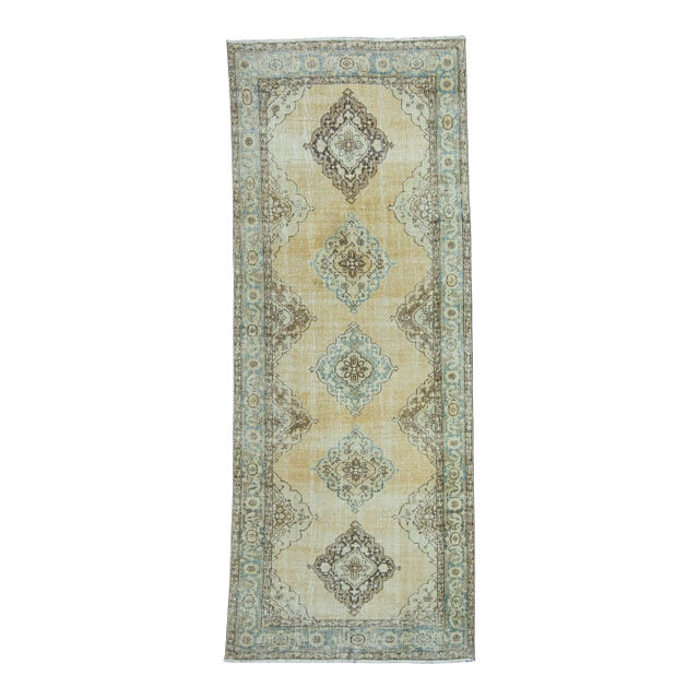 Turkish Vintage Rug 4'7" x 11'10" #20772 For Sale