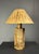 Mid-Century Boho Cork Table Lamp with Raffia Shade in the style of Ingo Maurer, 1970s For Sale - Image 10 of 18